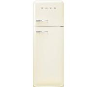 Smeg FAB30RCR6 60cm 50s Style Right Hand Hinge Freezer Over Fridge - Cream