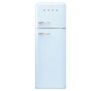 Smeg FAB30RPB5UK 60cm 50s Style Right Hand Hinge Freezer Over Fridge - Pastel Blue