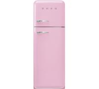 Smeg FAB30RPK6UK Static Fridge Freezer, 80/20, Pink Freestanding C