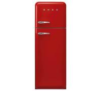Smeg FAB30RRD5UK 60cm 50s Style Right Hand Hinge Freezer Over Fridge - Red