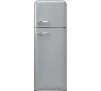 Smeg FAB30RSV6 60cm 50s Style Right Hand Hinge Freezer Over Fridge - Silver