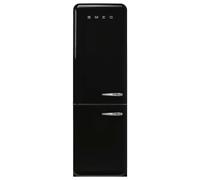 Smeg FAB32LBL6UK 60cm 50s Style Left Hand Hinge Fridge Freezer - Black