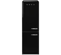 SMEG FAB32LBL6UK 70/30 Fridge Freezer - Black, Black