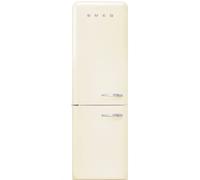 Smeg FAB32LCR6UK 60cm Retro Frost Free Fridge Freezer Left Hand Hinge - CREAM