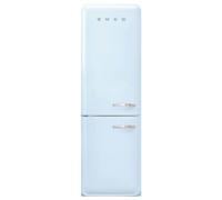 Smeg FAB32LPB6UK 60cm 50s Style Left Hand Hinge Fridge Freezer - Pastel Blue
