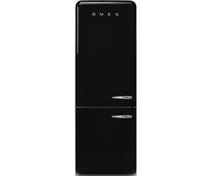 Smeg FAB38LCR6 70cm 50s Style Left Hand Hinge Fridge over Freezer - Black