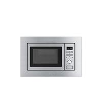 Smeg FMI017X Stainless Steel 17 Litre Built-in Microwave with Grill Complete with Frame