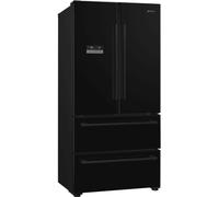 Smeg FQ55FNDE Frost Free American Fridge Freezer - Black - E Rated, Black