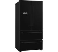 Smeg FQ55FNDE Black Freestanding French Door Fridge Freezer