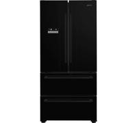 Smeg FQ55FNDE Frost Free American Fridge Freezer - Black - E Rated, Black