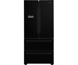 Smeg FQ55FNDE Frost Free American Fridge Freezer - Black Black