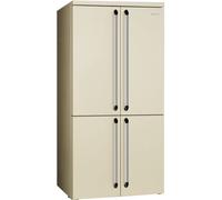 Smeg FQ960P6 Victoria American Fridge Freezer, Cream Non-Plumbed, Freestanding E