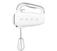 Smeg Hand Mixer 50’s Style White Electric Hand Mixer with Accessories HMF01WHUK