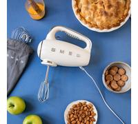 Smeg Hand Mixer 50s Style Cream Electric Hand Mixer with Accessories - HMF01CRUK