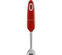 SMEG Handheld Immersion Blender 5 Speeds with Turbo Boost Stainless Steel Blades Nonslip Ergonomic Handle HBF11RDUS, Red
