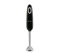 SMEG Handheld Immersion Blender 5 Speeds with Turbo Boost Stainless Steel Blades Nonslip Ergonomic Handle HBF11BLUS Black