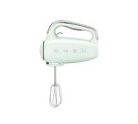 Smeg HMF01PGUK Hand Mixer with Turbo Function, 3 Attachments, LED Display, Retro 50's Style, 250W, Pastel Green