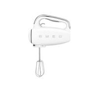 Smeg Hand Mixer 50s Style White Electric Hand Mixer with Accessories - HMF01WHUK