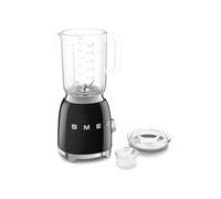 Smeg BLF03BLUK Retro 50's Style Jug Blender with Stainless Steel Blades, 4 Speed Settings and 3 Pre-set Programs, 1.5 Litre, 800W, Black