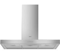 Smeg KBT900XE 90cm Chimney Cooker Hood for Ducted/Recirculating Ventilation - Stainless Steel, Stainless Steel