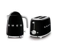 1.7L Kettle & 2 Slice Toaster Twin Pack Smeg Black One Size