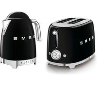 Smeg Kettle and Toaster, 50’s Style Retro Range, KLF04BLUK/TSF01BLUK, Black