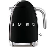 SMEG Kettle In BLACK With 3D Logo Retro 50s Style - KLF03BLUK + 2 Year Warranty