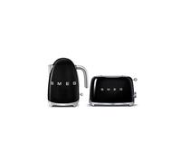 Smeg Klf03, Tsf01 Kettle & 2 Slice Toaster Set In Black Black One Size
