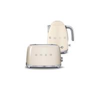 Smeg KLF03, TSF01 Kettle & 2 Slice Toaster Set in Cream Smeg Cream