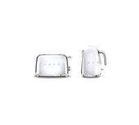 Smeg KLF03, TSF01 Kettle & 2 Slice Toaster Set in Silver