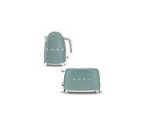 Smeg Klf03, Tsf01 Matte Kettle & 2 Slice Toaster Set In Green Green