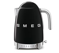 Smeg KLF04BLUK Jug Kettle, LED Display, 7 Temperature Settings, Acoustic Alarm, 3KW, 1.7L, Black