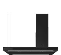 Smeg KLTI12L4MB - Matte Black Island Cooker Hood - 560 m³/h Extraction - A Energy