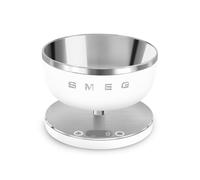 Smeg KSC01WHMWW Collection Digital Kitchen Scale with removeable bowl, four units of measurement & rechargeable battery, Matte White | Size: A Smeg White A