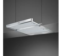 Smeg KSET61E2 cooker hood Semi built-in (pull out) Silver 310 m³/h