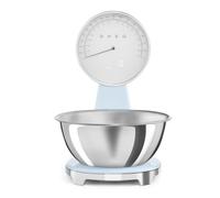 SMEG KSF01PBWW RETRO 50'S STYLE DIGITAL AND ANALOG KITCHEN SCALES IN PASTEL BLUE