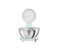 Smeg KSF01PGWW 50's Style Analogue & Rechargeable Digital Kitchen Scales w/ removeable stainless steel bowl, four units of measurement & LCD display Smeg Green A