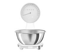 SMEG KSF01WHWW RETRO 50'S STYLE DIGITAL AND ANALOG KITCHEN SCALES IN WHITE