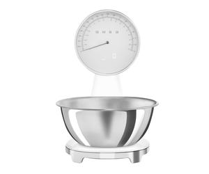 SMEG KSF01WHWW RETRO 50'S STYLE DIGITAL AND ANALOG KITCHEN SCALES IN WHITE