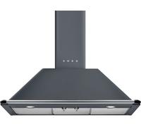 Smeg Victoria KT90GRE 90cm Chimney Cooker Hood - Grey, Grey