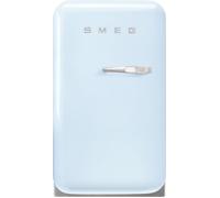 Smeg Left Hand Hinge Mini Bar FAB5LPB5 72cm Fridge - Pastel Blue - D Rated, Blue