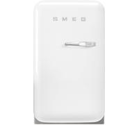 Smeg Left Hand Hinge Mini Bar FAB5LWH5 72cm Fridge - White - D Rated, White
