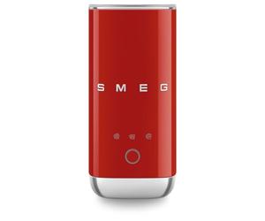 Smeg MFF02RDUK Retro 50s Style Mini Milk Frother, Pre Set Functions, Manual Function, 500W, RED