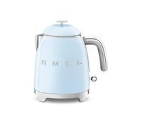 Smeg 50's Style Retro Range Breakfast Set, 0.8L 1400W Mini Kettle and Multi-Functional Control 2-Slice 950W Toaster, Pastel Blue