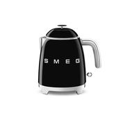 Smeg Mini-Kettle & 4-Slice Toaster, 50's Style Retro, Stainless Steel Black