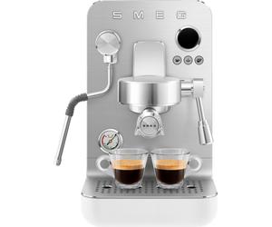 Smeg Mini Pro Espresso Coffee Machine - Matte White - EMC02WHMUK, White