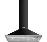 Smeg Opera 100cm Chimney Cooker Hood - Black KD100HNE