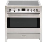 Smeg A1PYID-9 - Stainless steel 5 Zone Dual Fuel Cooker - A+ energy