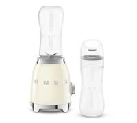 Smeg PBF01CRUK Retro 50s Style Personal Blender, 2 x Bottles-To-Go, 2 Speed Settings Cream
