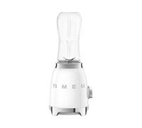 Smeg PBF01WHUK Retro 50s Style Personal Blender, 2 x Bottles-To-Go, 2 Speed Settings, 600ml, 300W, White